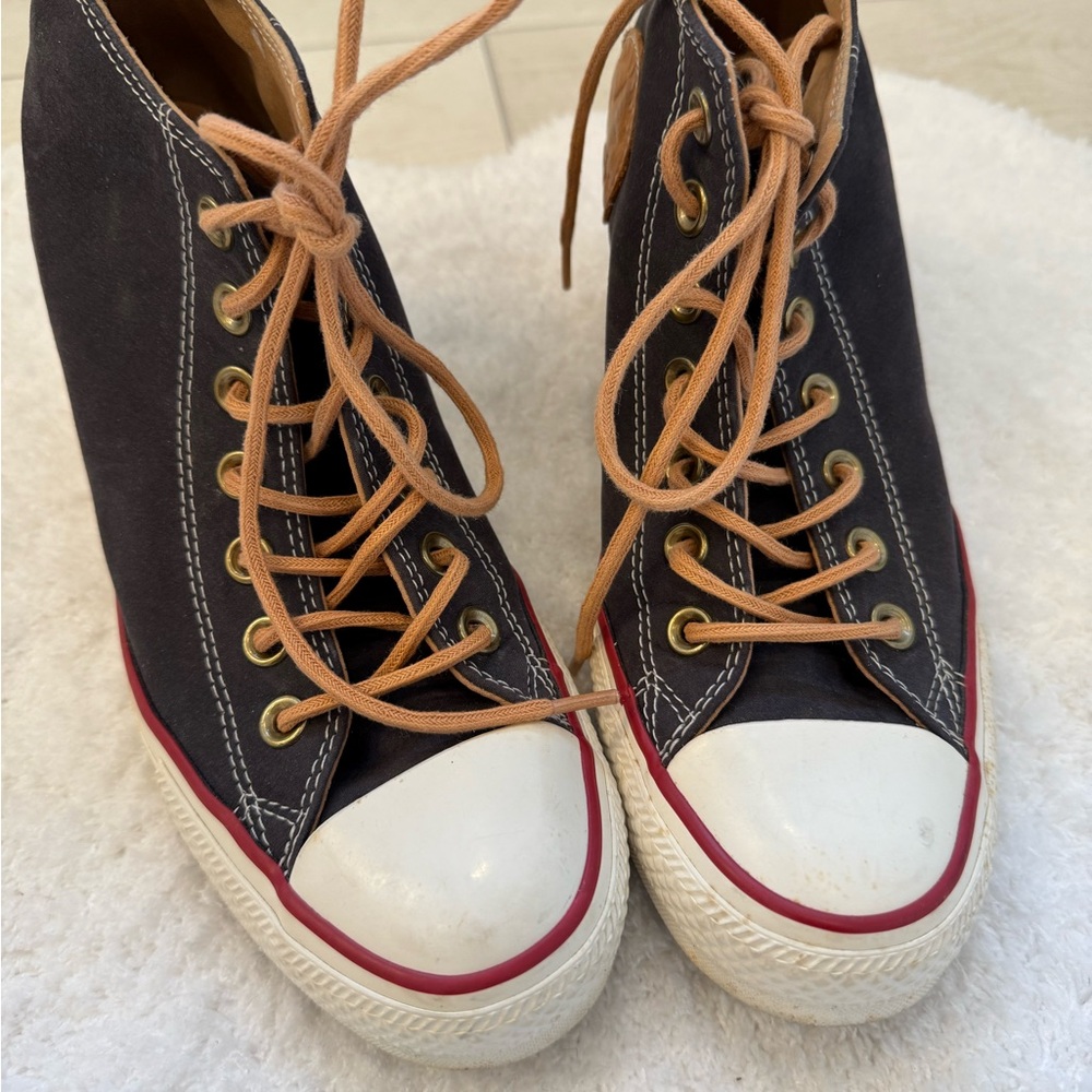 Converse Chuck Taylor Wedge Stylish Blue and White High-Top Sneakers